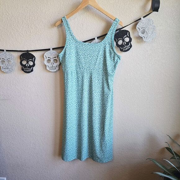 Columbia PFG Omni-freeze Green Dress large Windmills Knee Length Summer - Picture 1 of 4